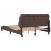 vidaXL Cadre de lit sans matelas Hvar marron 120x200 cm similicuir