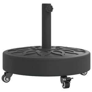 vidaXL Base de parasol avec roues pour m&acirc;ts &Oslash;38 / 48 mm 27 kg rond