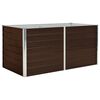vidaXL Jardini&egrave;re sur&eacute;lev&eacute;e Marron 160x80x77 cm Acier galvanis&eacute;