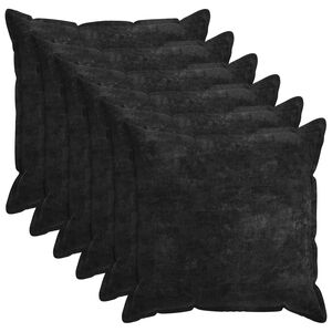 vidaXL Housse de coussin 6 pc HOUTEN Anthracite 80 x 80 cm