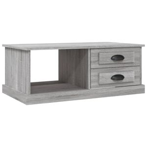 vidaXL Table basse Sonoma gris 90x50x35 cm Bois d'ing&eacute;nierie