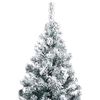 vidaXL Arbre de No&euml;l artificiel pr&eacute;-&eacute;clair&eacute; avec ensemble de boules