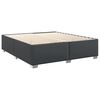 vidaXL Sommier &agrave; lattes de lit avec matelas Noir 200x200 cm Similicuir