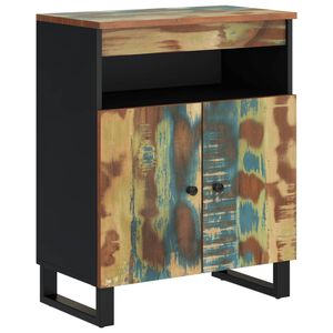 vidaXL Buffet avec 2 portes 60x33x75 cm bois massif de r&eacute;cup&eacute;ration