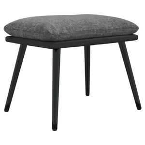 vidaXL Repose-pied Gris clair 45x29,5x35 cm Tissu et similicuir