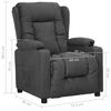 vidaXL Fauteuil Gris foncé Tissu