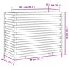 vidaXL Jardini&egrave;re blanc 90x40x72 cm bois de pin massif