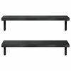 vidaXL Étagères murales 2 pcs 75x23,5 cm noir acier inoxydable