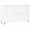 vidaXL Buffet blanc 101,5x35x70 cm bois d'ing&eacute;nierie