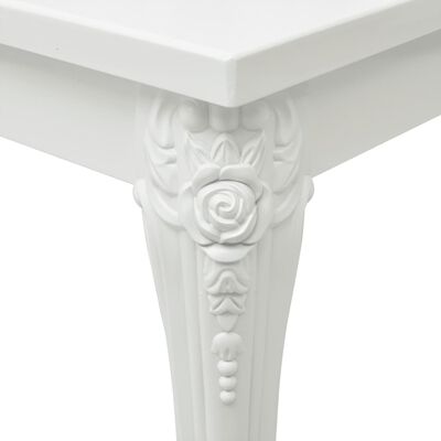 vidaXL Table basse blanc brillant 100x50x42 cm bois d'ingénierie