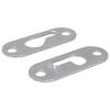 vidaXL Cintre &agrave; trou de serrure 2 pi&egrave;ces Argent&eacute; 45 x 16 x 3.5 mm Fer