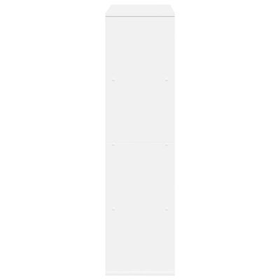 vidaXL Cloison de séparation blanc 100x33x125,5 cm bois d'ingénierie