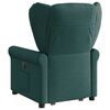vidaXL Fauteuil inclinable de massage Vert fonc&eacute; Tissu