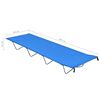 vidaXL Lits de camping 2 pcs 180x60x19 cm Tissu Oxford et acier Bleu