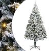 vidaXL Arbre de No&euml;l artificiel pr&eacute;-&eacute;clair&eacute; avec ensemble de boules