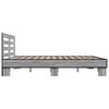 vidaXL Cadre de lit sans matelas sonoma gris 200x200 cm