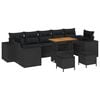 vidaXL Ensemble de canap&eacute; de jardin 10 pcs Noir polyrotin