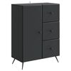 vidaXL Buffet Noir 66 x 34,5 x 90 cm Bois d'ing&eacute;nierie