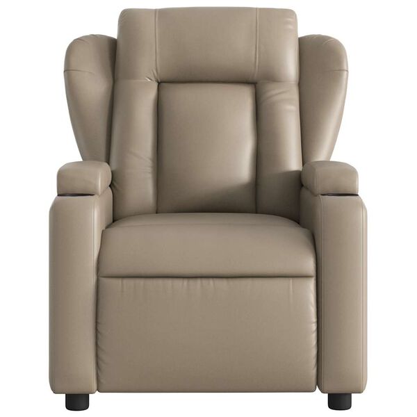 vidaXL Fauteuil de massage inclinable Cappuccino Similicuir