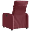 vidaXL Fauteuil inclinable &eacute;lectrique Rouge bordeaux Tissu