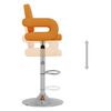 vidaXL Tabouret de bar Orange Similicuir