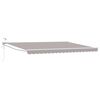 vidaXL Auvent r&eacute;tractable &eacute;lectrique Gris clair 4 &times; 3 m