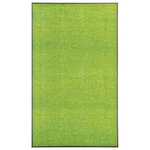 vidaXL Paillasson lavable Vert 90x150 cm