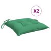 vidaXL Coussins de palette lot de 2 vert 50x50x7 cm tissu oxford