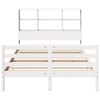 vidaXL Lit biblioth&egrave;que sans matelas blanc 140x200 cm bois pin massif