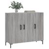 vidaXL Buffet sonoma gris 90x34x80 cm bois d'ing&eacute;nierie