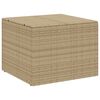 vidaXL Bo&icirc;te de rangement de jardin m&eacute;lange beige 291L r&eacute;sine tress&eacute;e