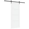vidaXL Porte coulissante ORKDAL Blanc 93 x 232 cm Bois de pin massif