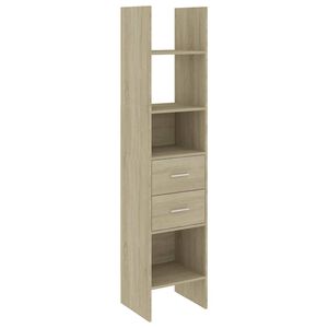 vidaXL Biblioth&egrave;que Ch&ecirc;ne sonoma 40x35x180 cm Bois d&rsquo;ing&eacute;nierie