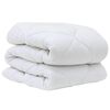 vidaXL Couette avec oreiller 2 pcs Blanc Microfibre