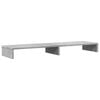 vidaXL Support de moniteur gris b&eacute;ton 100x27x10 cm bois d'ing&eacute;nierie