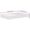 vidaXL Matelas en mousse moyennement doux 120x200 cm