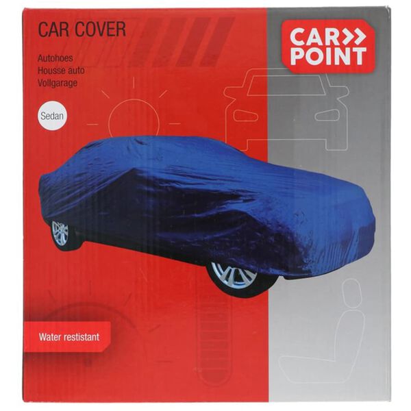 Carpoint Housse de voiture Polyester M 432x165x119 cm Bleu
