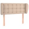 vidaXL T&ecirc;te de lit avec oreilles Cappuccino 83x23x78/88 cm Similicuir