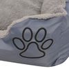 vidaXL Lit pour chiens avec coussin rembourr&eacute; Taille M Gris