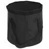 vidaXL Seaux pliables 2 pcs noir 30 L PVC