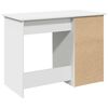 vidaXL Bureau blanc 102x50x75 cm bois d'ingénierie