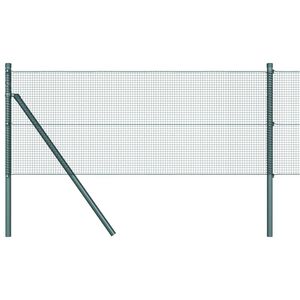vidaXL Cl&ocirc;ture en fils soud&eacute;s pour fixation au sol 50 x 0,5 m Vert