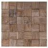 vidaXL Panneau mural 11 pc Naturel 30 x 30 x 2 cm