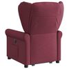 vidaXL Fauteuil inclinable de massage &eacute;lectrique Rouge bordeaux Tissu