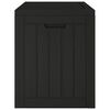 vidaXL Boîte de stockage de jardin noir 55,5x43x53 cm polypropylène