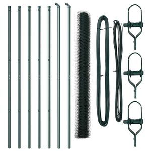 vidaXL Cl&ocirc;ture en fil soud&eacute; pour sol 10 x 1,6 m (l x h)