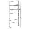 vidaXL Support de rangement &agrave; 3 niveaux Argent&eacute; 69x28x169 cm