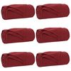 vidaXL Couvertures &agrave; jeter 6 pc Bordeaux 270 x 240 cm 5.08 kg Polaire