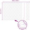 vidaXL Cl&ocirc;ture avec poteaux Argent 0.5 x 50 m Acier recouvert de PVC