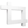vidaXL Ensemble de meuble TV 9 pcs Blanc Bois d'ing&eacute;nierie